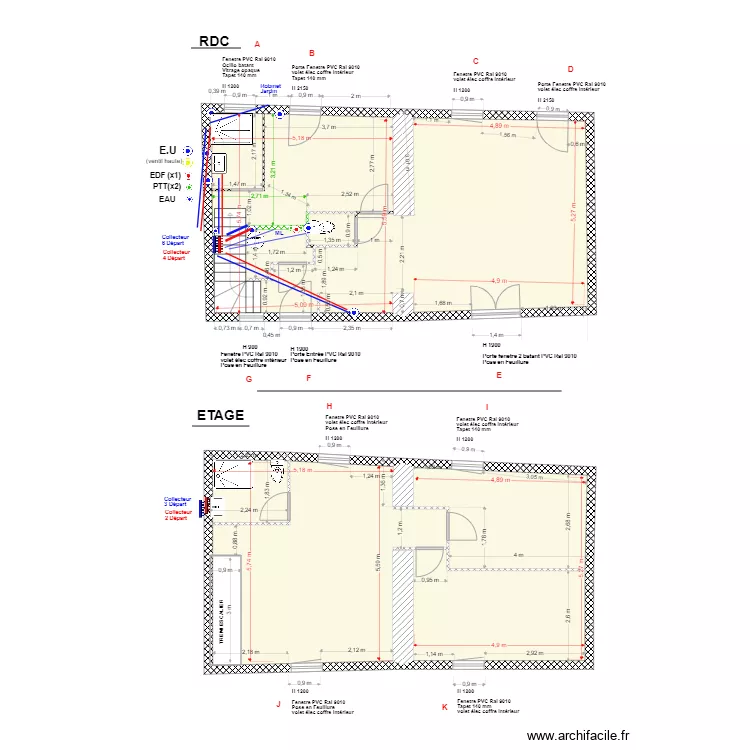 Mne COLIN rdc.. Plan de Mne COLIN rdc.. Plan de