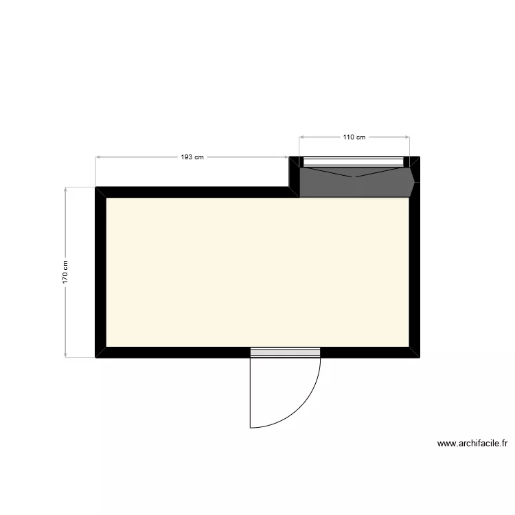 salle de bain. Plan de 