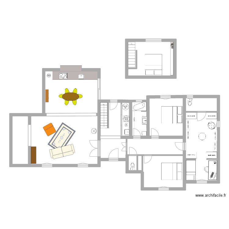 valbonne2. Plan de 13 pièces et 139 m2
