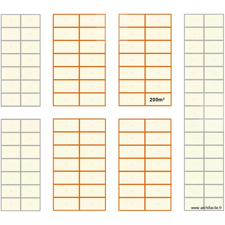 Coop&eacute;rative SETER. Plan de 114  et 18752 m²