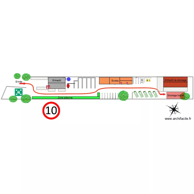 Plan Fondeyre pour D&eacute;coset. Plan de 
