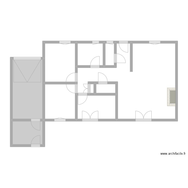 DUMOULIN - INCARVILLE. Plan de 10 pièces et 89 m2