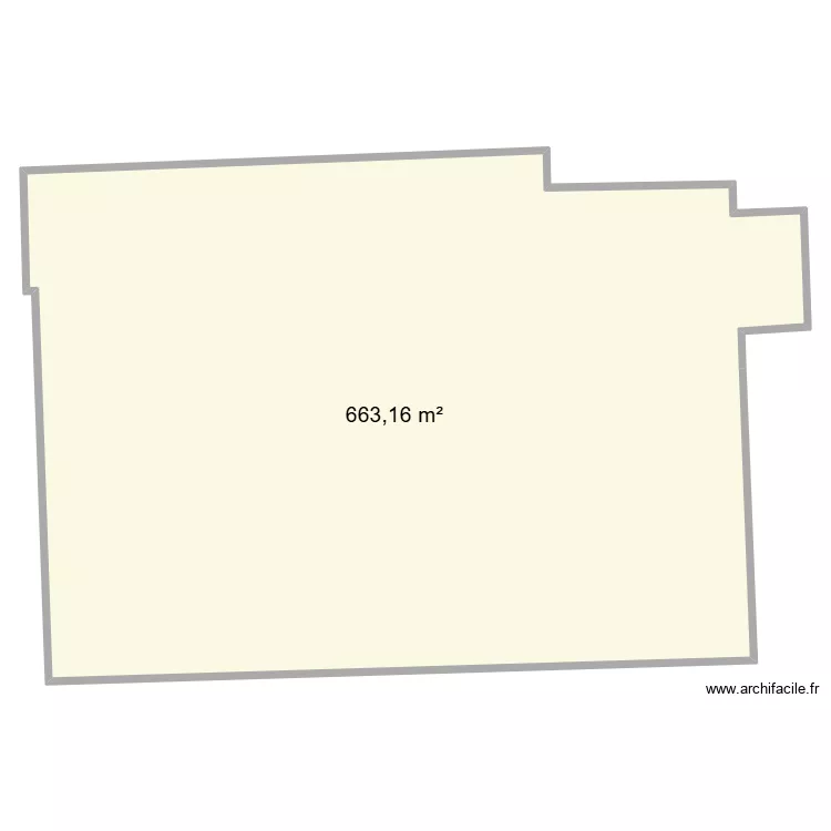 cadastre. Plan de 1  et 663 m²