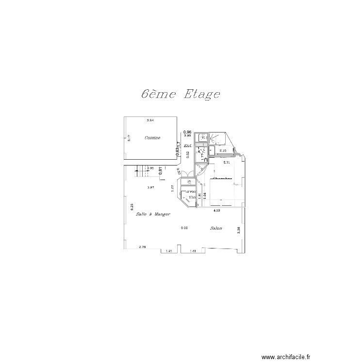 6ieme. Plan de 0 pièce et 0 m2