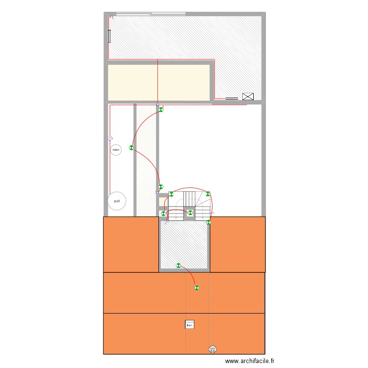 saint jean extérieur elec. Plan de 6 pièces et 91 m2