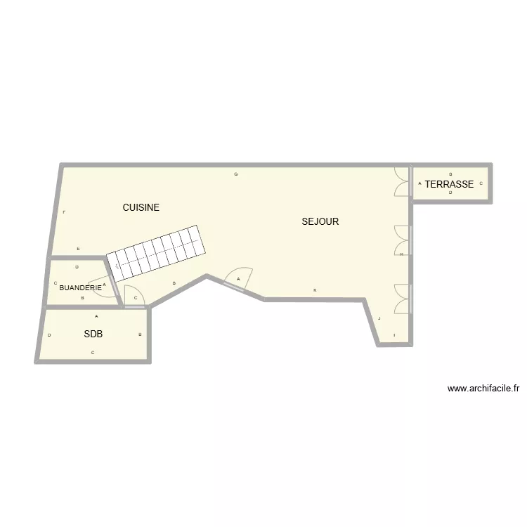 RDC VAUVERT MAINGRIN. Plan de RDC VAUVERT MAINGRIN. Plan de