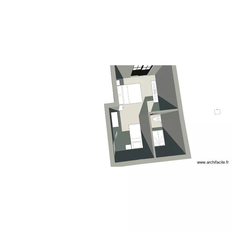 StudioVal simul4. Plan de 1  et 20 m²