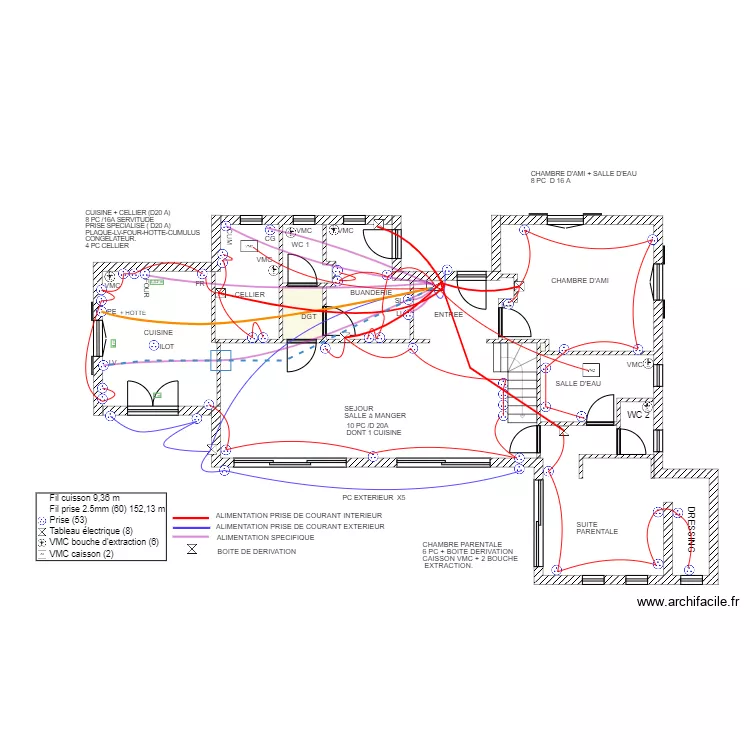 plan logement vierge. Plan de 2  et 2 m²