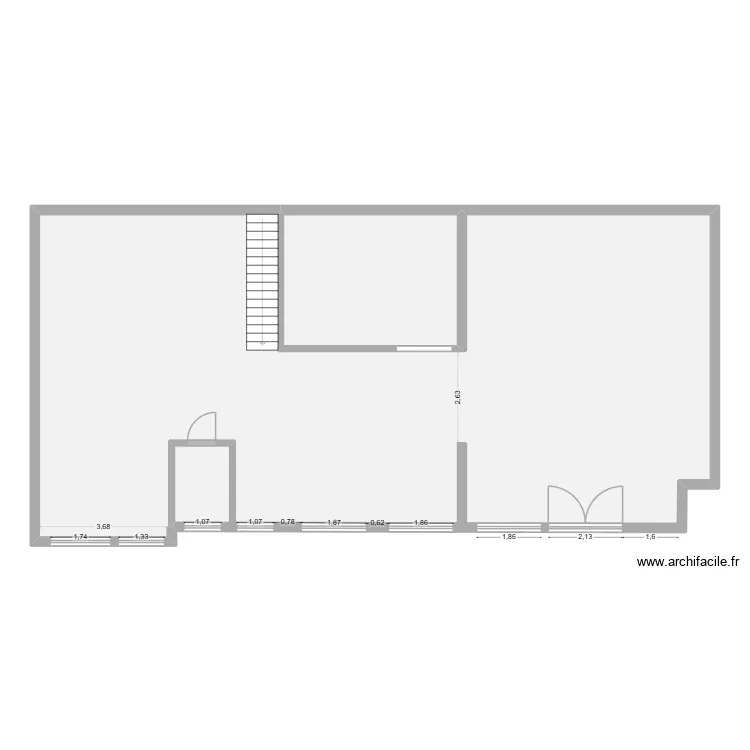 Brasserie Lio. Plan de 2  et 167 m²