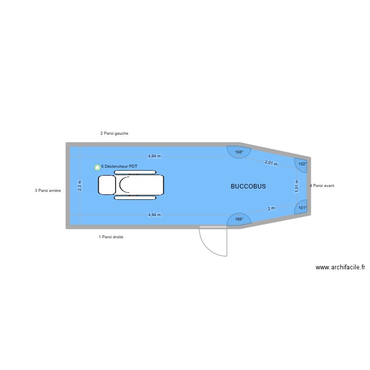 61200 BUCCOBUS. Plan de 1 pièce et 15 m2