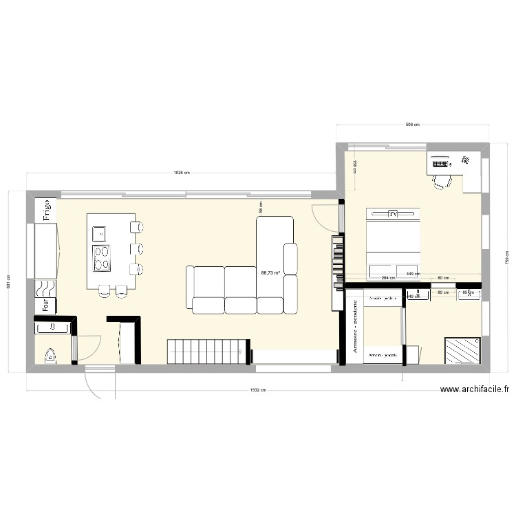 Villa Puglia Piano terra 88,7. Plan de 1 pièce et 89 m2