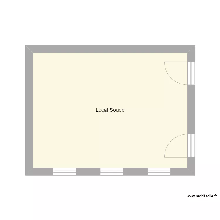 Local Soude. Plan de 