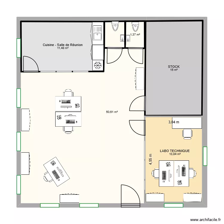 Plan Brignoles. Plan de 5  et 137 m²