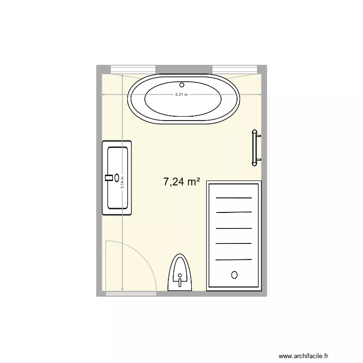 SDB Atef et Monika. Plan de 