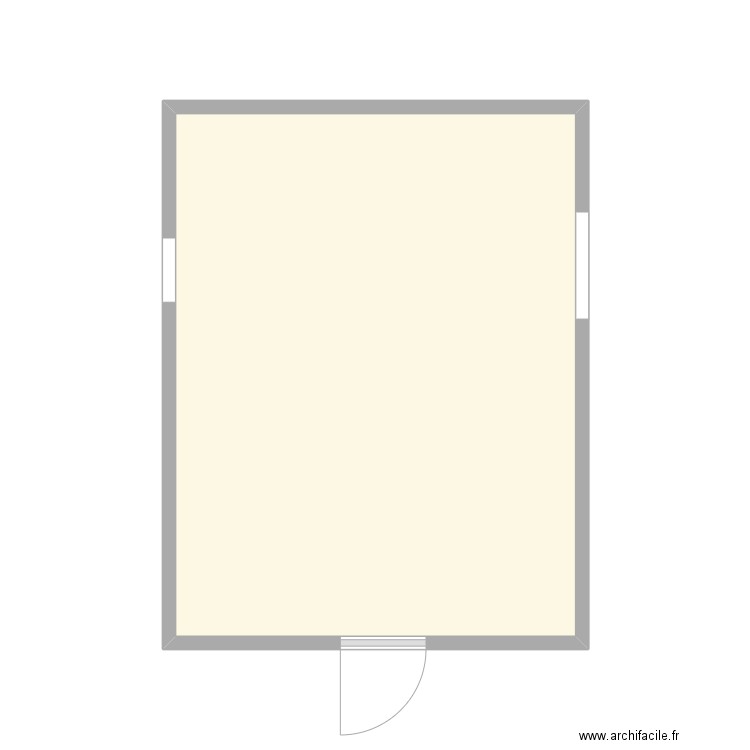 poulailler. Plan de 1 pièce et 18 m2