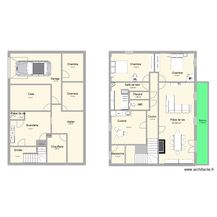 Maison Vandoeuvre Benji. Plan de 0 pièce et 0 m2