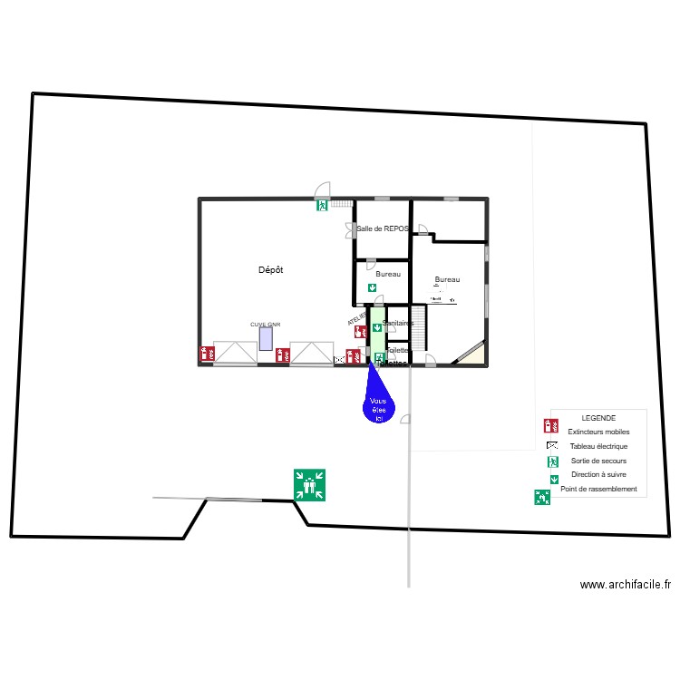 DEBIOLLE2. Plan de 19 pièces et 658 m2