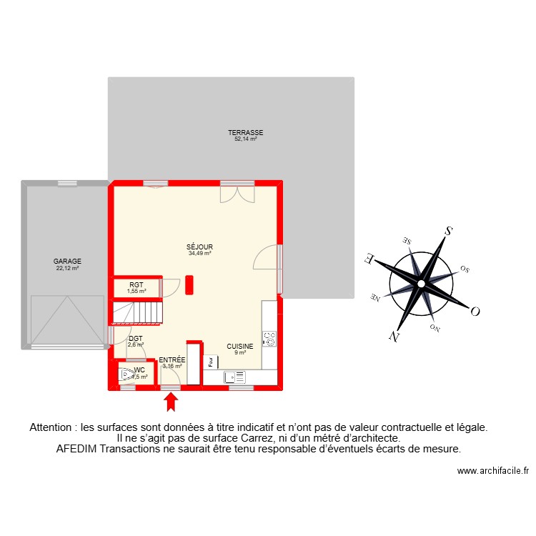 BI 25703-. Plan de 19 pièces et 242 m2