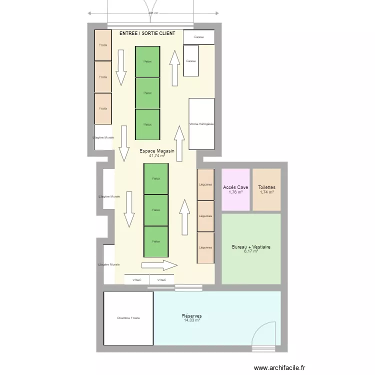 Landrecies. Plan de 5 et 65 m² Landrecies. Plan de 5 et 65 m²