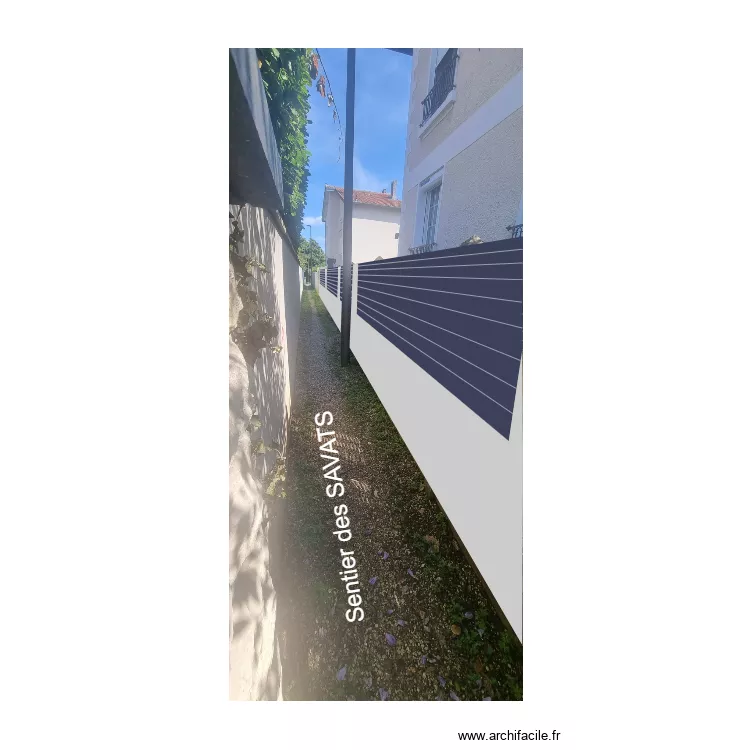 Sentier des SAVATS. Plan de 