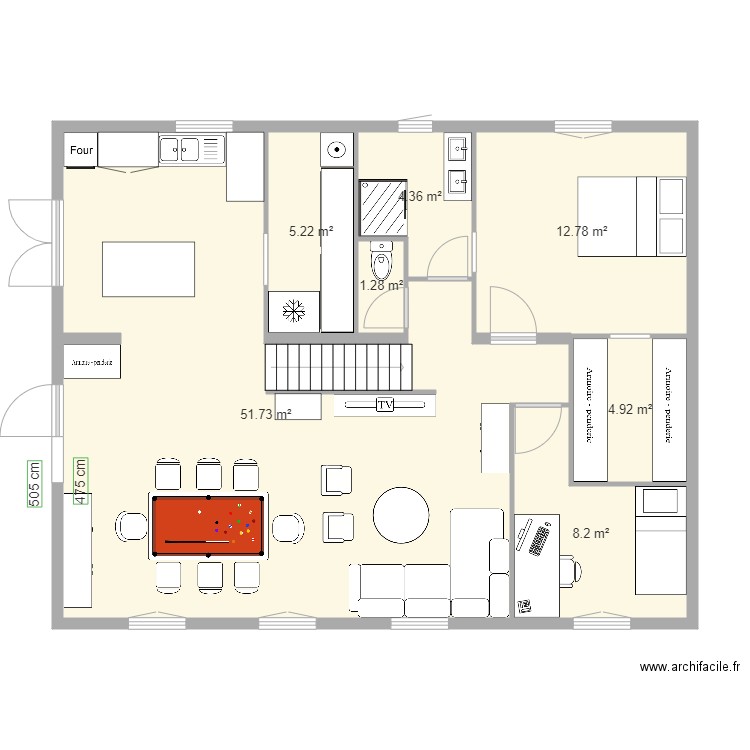 la corniche 2. Plan de 13 pièces et 153 m2