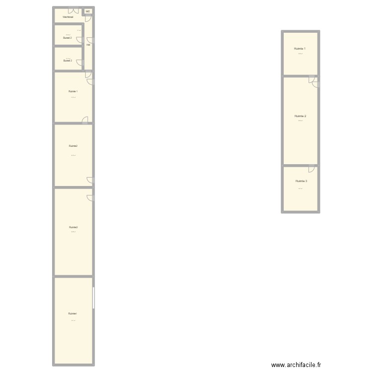 KA71. Plan de 11 pièces et 368 m2