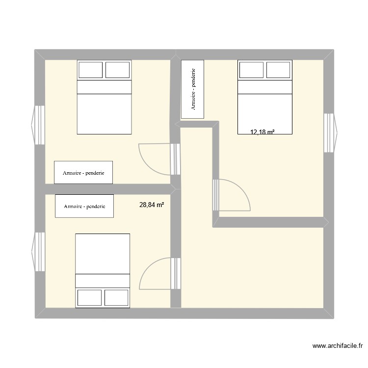 Chabloz étage. Plan de 0 pièce et 0 m2