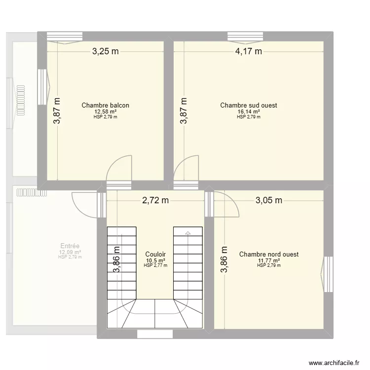 Castel. Plan de 6  et 95 m²