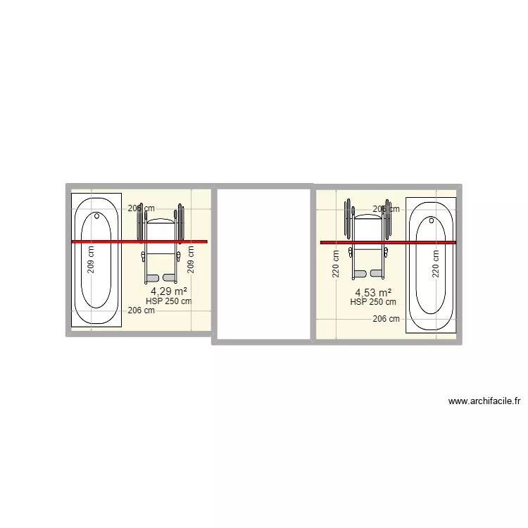 THERMES DE ROCHEFORD. Plan de 