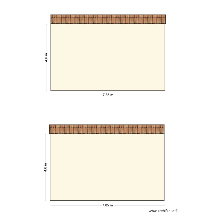 Façade ouest. Plan de 0 pièce et 0 m2