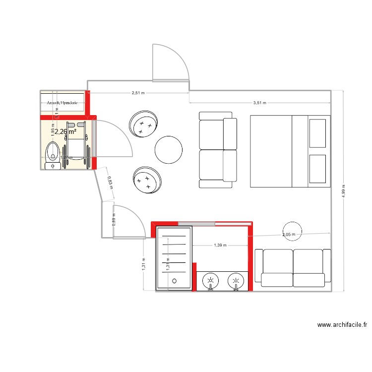 GARAGE PLAN OK OK OK OK. Plan de 1 pièce et 2 m2