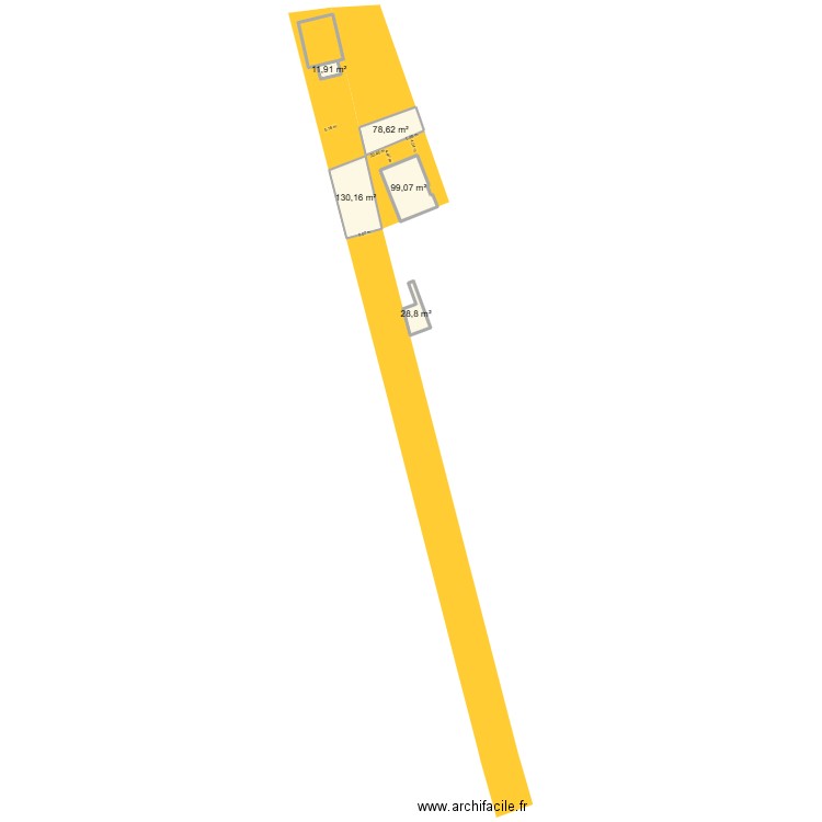 Proposition échange terrain. Plan de 5 pièces et 349 m2