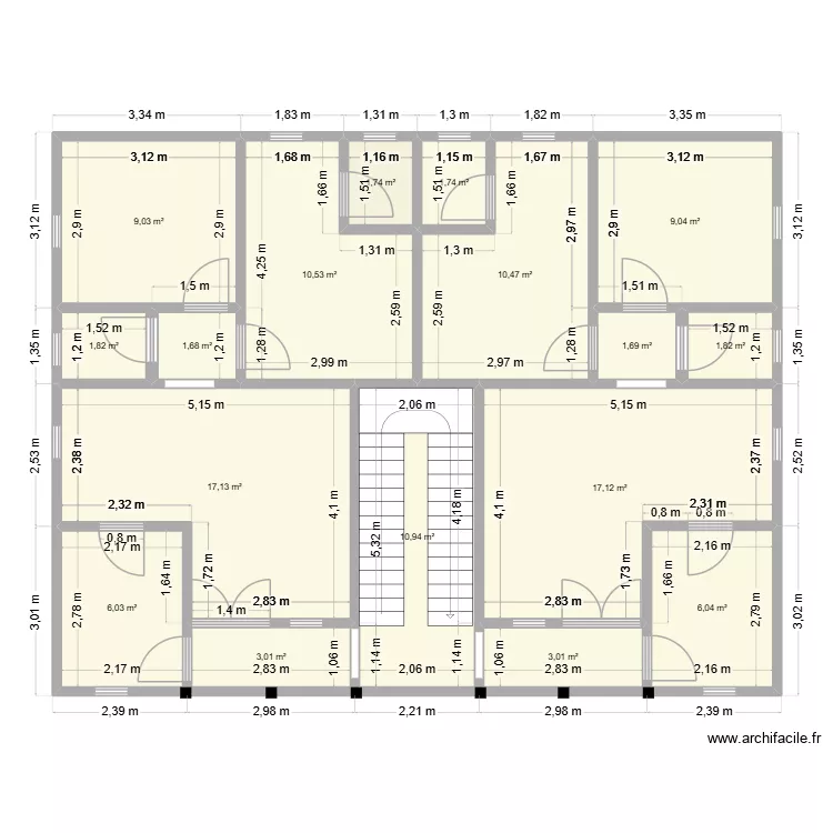 EZE 13m #10m. Plan de 17 et 113 m² EZE 13m #10m. Plan de 17 et 113 m²