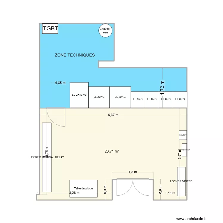 PLAN LAVERIE TOULOUSE PAULINE BARELLES 2. Plan de 