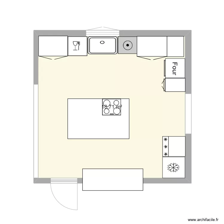 Plan 2 cuisine 97212. Plan de Plan 2 cuisine 97212. Plan de