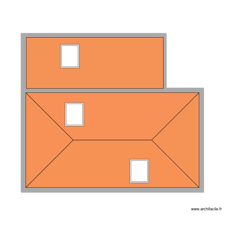 PLAQUEVENT - ALIZAY. Plan de 14  et 151 m²