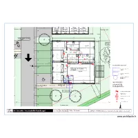 Plan &eacute;lec b&acirc;timent 4 SCI Alexine 