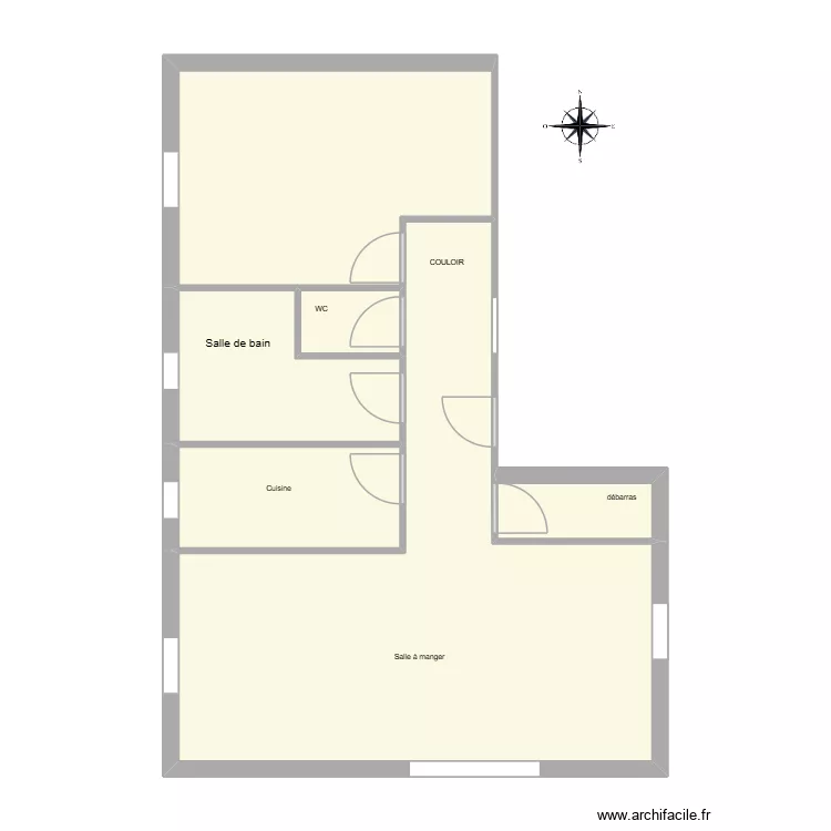 appartement f2 Th&eacute;o 2tne1. Plan de 6  et 65 m²