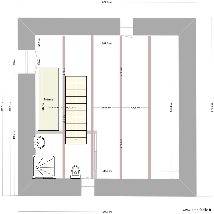 schéma 1er étage. Plan de 0 pièce et 0 m2