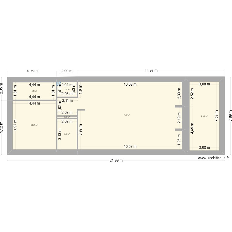 christophe 2. Plan de 7 pièces et 137 m2