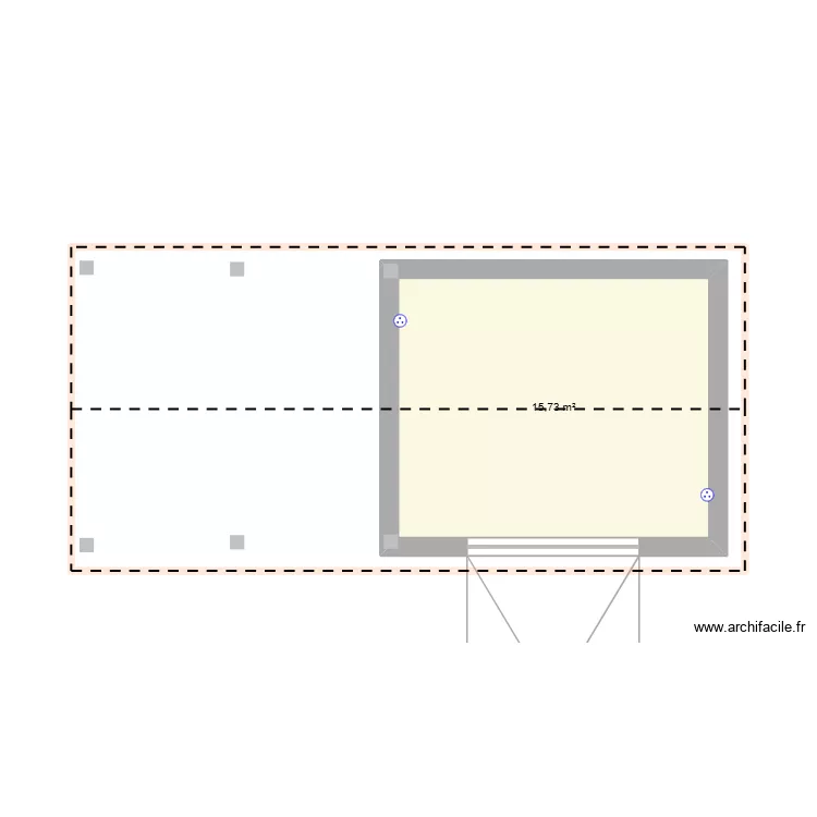 Plan garage. Plan de 1 Pièce et 16 m² Plan garage. Plan de 1 Pièce et 16 m²