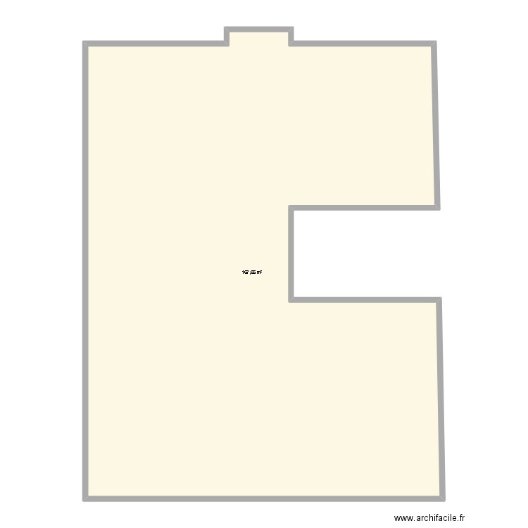 terrasse. Plan de 1 pièce et 168 m2