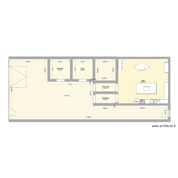 PlanctoLab 2. Plan de 6 pièces et 116 m2