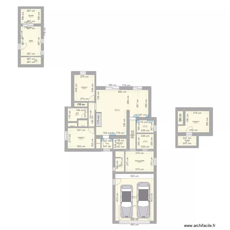 Maison PTZ cotation. Plan de 