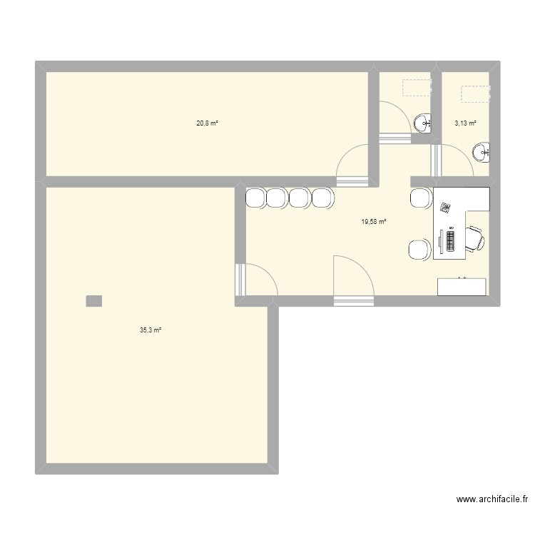 plateaux . Plan de 0 pièce et 0 m2