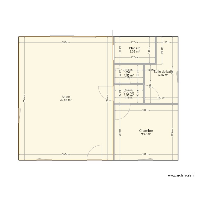 Châlet 1. Plan de 0 pièce et 0 m2