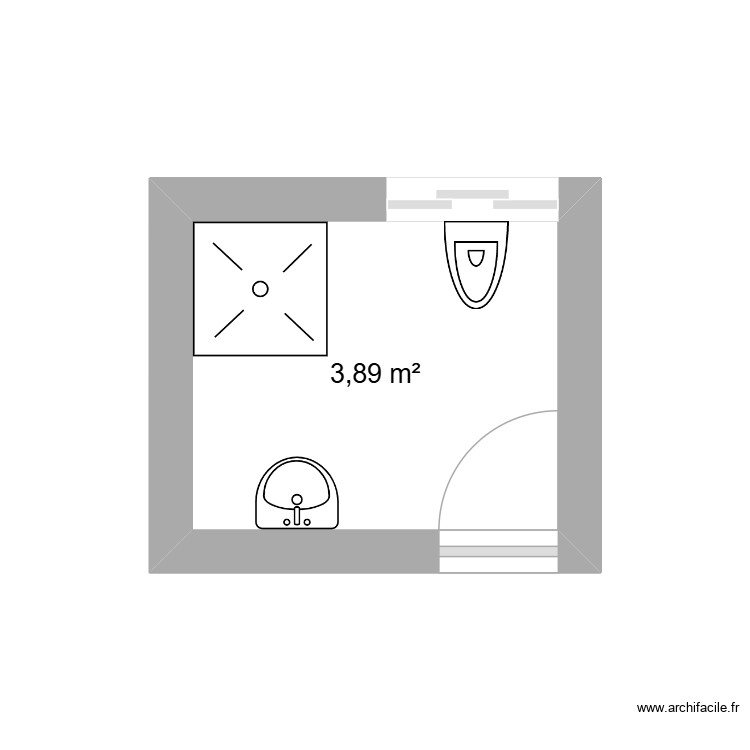 salle de bain. Plan de 0 pièce et 0 m2 salle de bain. Plan de 0 pièce et 0 m2