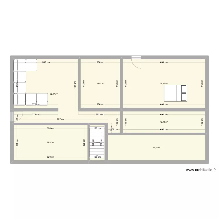 Maison jamila 4. Plan de 