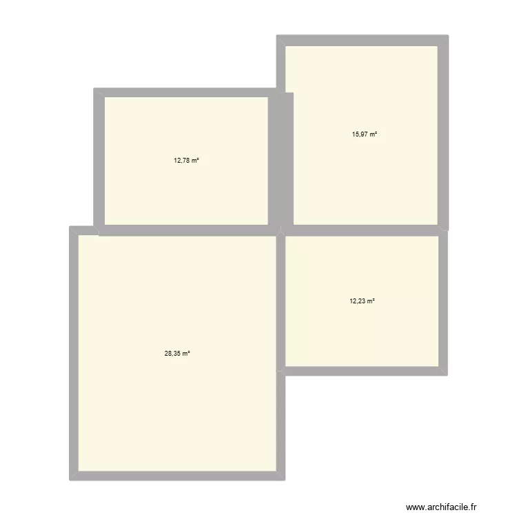 killian palmerais. Plan de 4  et 69 m²