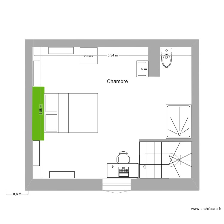 93 BP chambre tour. Plan de 0 pièce et 0 m2